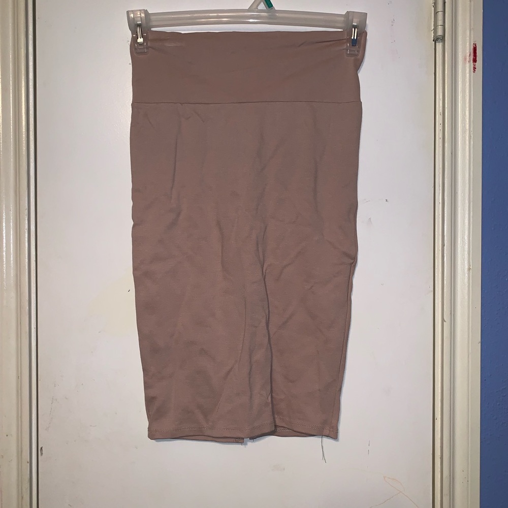 Tan Pencil Skirt